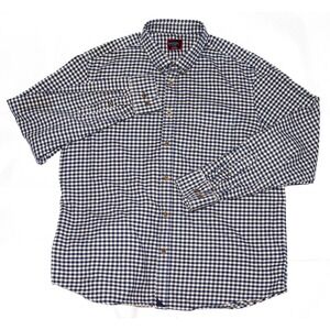 Untuckit Cerasuolo Men's Long Sleeve Button Down‎ Gingham Flannel Shirt Size XL